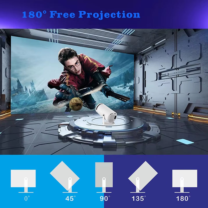 HY300 Mini Projector 720P Android 11 Support 4K 1080P Dual WIFI Hy320 Game Control Video Player Home Theater Projectors Cheapter