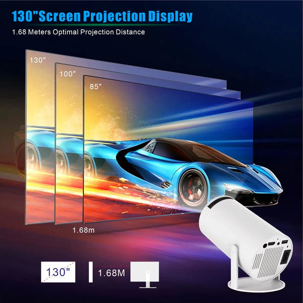 2025 Android Wifi Projector HY300 Portable Android 11 Smart Projector Proyector Mini Home Theater